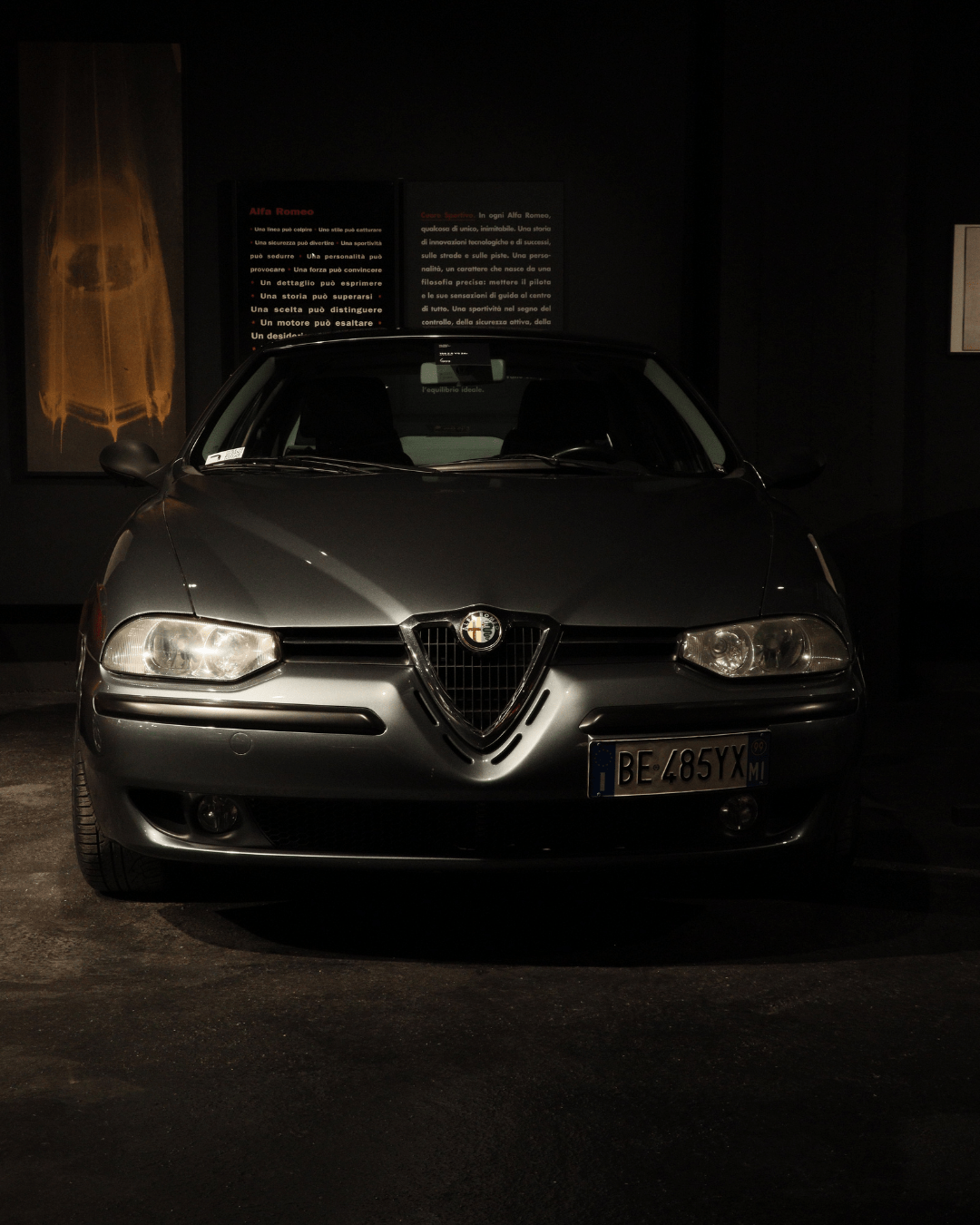   </p>
<p>Foto 1.9: la scritta posteriore della “Giulietta t.i.” del museo Cozzi.